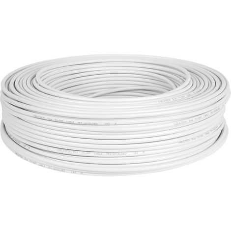 Kupfer-Koaxial-Antennenkabel TV-SAT CU Doppelbildschirm 4K 150 m (1/2)