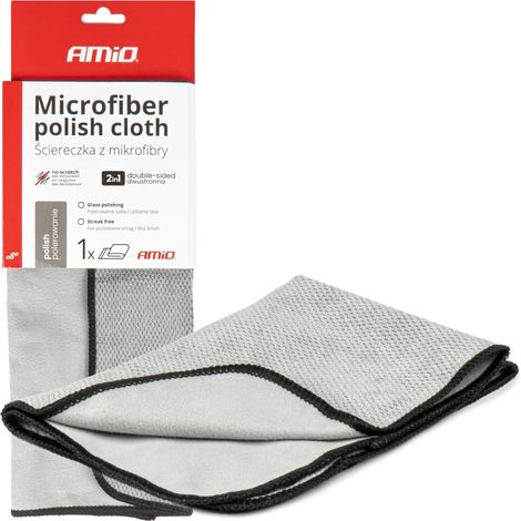 Paño de microfibra para pulir coches, 30x40 cm, 230 g, amio-03975 (1/5)