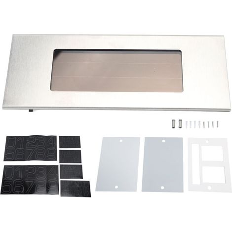 Plaque d'adresse Extérieure éclairée par LED, Panneau d'adresse Solaire étanche à Lumière Blanche Anti-éblouissement, Facile à Utiliser pour la Cour de Patio (1/5)