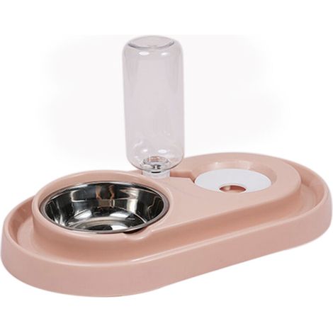Gamelle pour chien, abreuvoir automatique pour animaux de compagnie, rose, pour chiens et chats, usage quotidien portable.-AquaForge (1/5)
