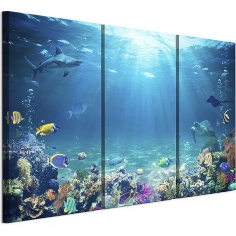 Tableau sur toile italienne 90 x 60 cm, triptyque - animaux. Tableau sur toile italienne 120 x 80 cm, triptyque - animaux. (1/5)