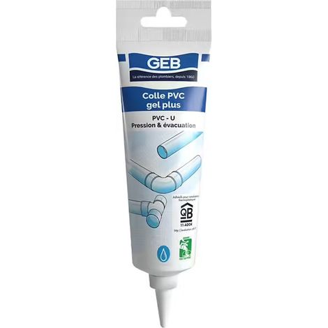 Colle Pvc Gel Plus Geb 125ml Adhésif Pvc Thixotrope Haute Résistance - Geb