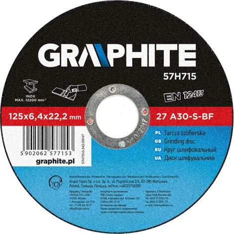 Disco abrasivo per metallo 125 x 6,4 x 22,2 mm, 27 A30-S-BF (1/2)