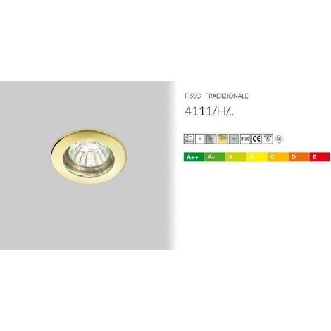 NOBILE ITALIA - FARETTO DA INCASSO TONDOFISSO NICKEL SATINATO (1/3)