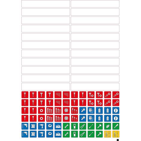 Kit étiquetage convient pour tous les L-Box et XL-Box