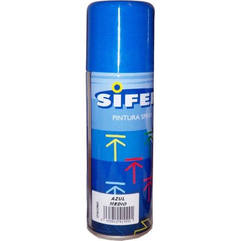 SIFER PINTURA SPRAY ESMALTE ACRILI.BRILLANTE 200ML AZUL MEDIO