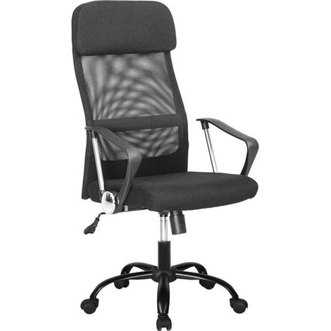 SEDIA DA UFFICIO nero - cm 64 x 62,5 x h. 107 / 115,5