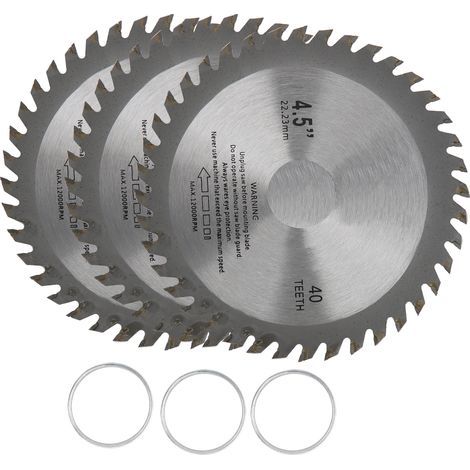 Stück 4,5-Zoll-Kreissägeblätter aus Hartmetall mit 40 Zähnen für Holz (1/5)