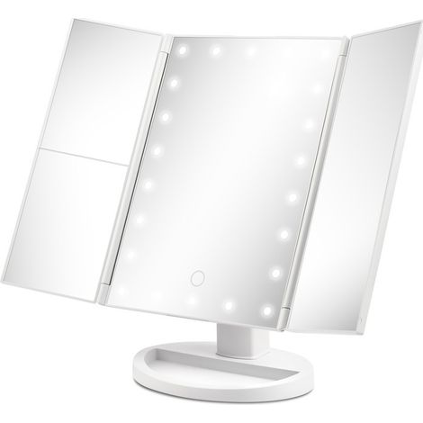 Espejo de maquillaje BE05 con luz led 18x28x12