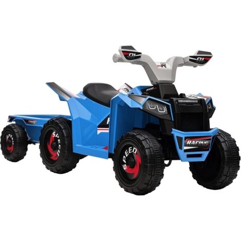 Kinderquad, aufladbar, 2,5 km/h, mit Anhänger, 50 Min. Fahrzeit, für Kinder 1,5 bis 3 Jahre, Blau 
On-Site (1/5)