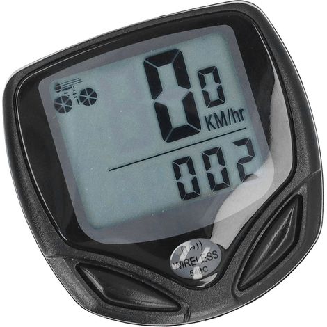 Compteur de vélo sans fil, écran LCD rétroéclairé, étanche, vélocimètre et odomètre pour cyclisme (1/5)