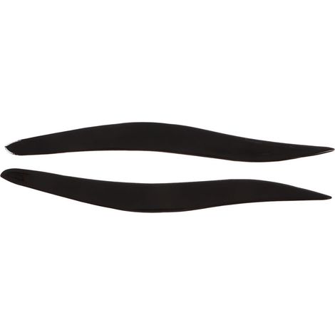 Fonds de Tête de Phare, Phare Automobile Bélans de la Bande Phare Trim des Phares Trim 2pcs Blossy Black Trim Soft Plastic Front pour IS250 IS300 IS350 2006‑2012.