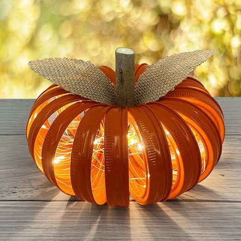 Herbstliche Kürbisdekorationen, rustikale Herbstdekorationen für Veranda, Kaminsims und Veranda, handgefertigt