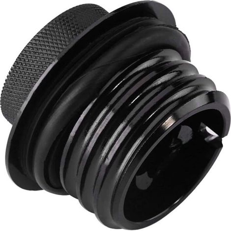 Bouchon Réservoir Moto en Aluminium Noir - Compatible Modèles Filetage Unique -ULISEM (1/5)