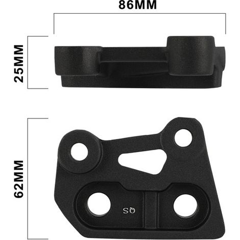 Two high-quality aluminum alloy right footrest bracket retrofit parts for TALARIA X3 motorcycles (1/4)