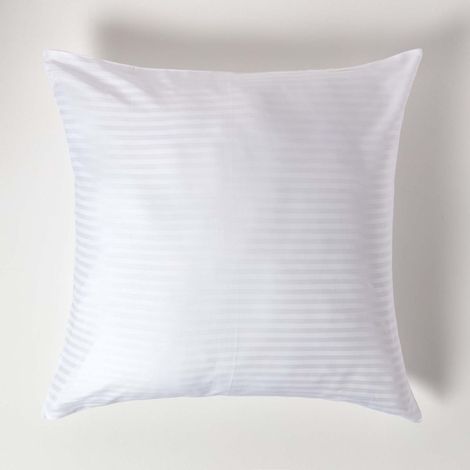 HOMESCAPES Taie d'oreiller Blanc 100% coton Egyptien 330 fils 80 x 80 cm