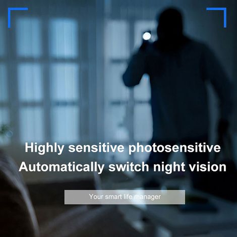 Mini caméra de surveillance sans fil 1080p, caméra WiFi intelligente avec batterie intégrée, microphone, vision nocturne, communication bidirectionnelle, application mobile et contrôle à distance pour (1/3)