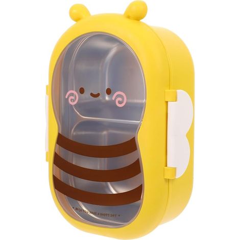 Boîte à lunch compacte en acier inoxydable avec compartiments et (1/5)