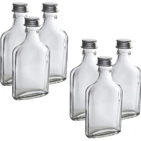 bottiglia in vetro 130 ml piccola per liquore da grappa limoncello vino olio new - PEZZI: 6 PEZZI (1/4)