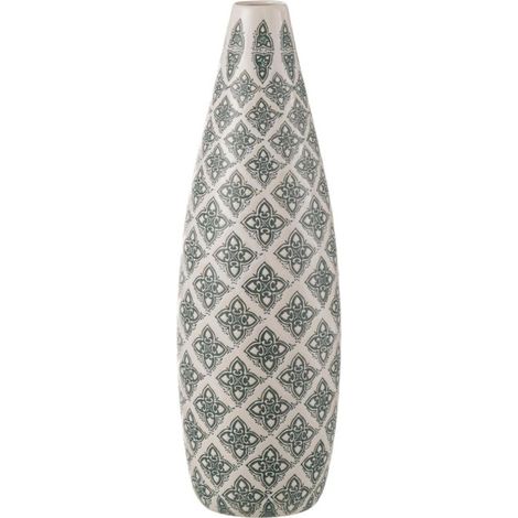 Vase en Porcelaine "Kousa" 53cm Bleu & Blanc (1/2)