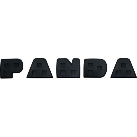 Modanature Laterali Compatibili con Fiat Grande Panda, Scritta Nero Opaco, Protezioni per Portiere con Biadesivo VHB ad Alta Tenuta (1/5)