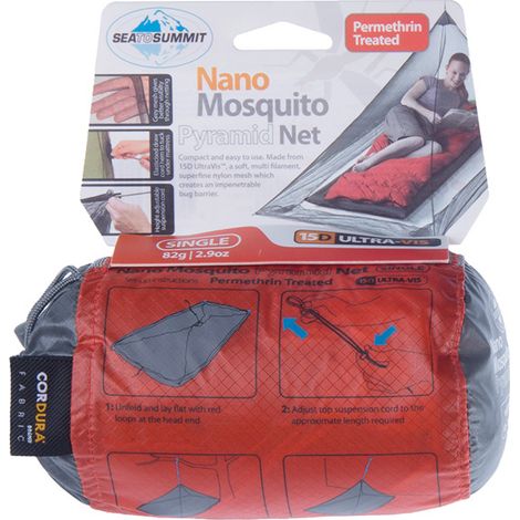 Angebot - Nano Moskitonetz Pyramide grau (ANMOS/UNI) S