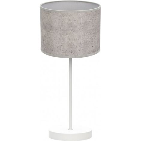 Jerte Lampada da tavolo 1xe14 Bianco/Grigio cemento 42x17x17 Cm brand FABRILAMP