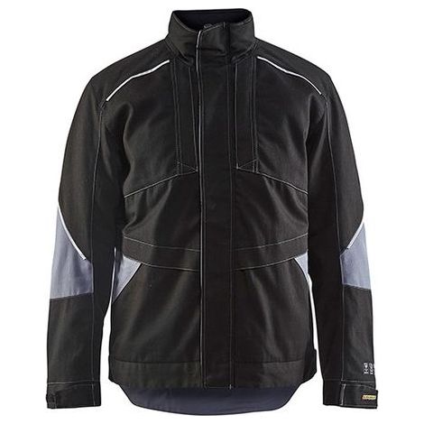 Veste de travail hiver retardant flamme 4961 - Noir/Gris clair 4XL (1/2)