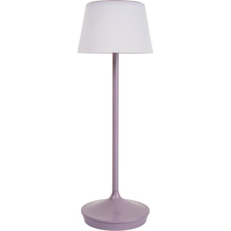 Naeve EMMI Lampe solaire d'extérieur portable à LED rechargeable et à intensité variable, violette, 3 100-6 700 K, IP44, capteur tactile (1/5)