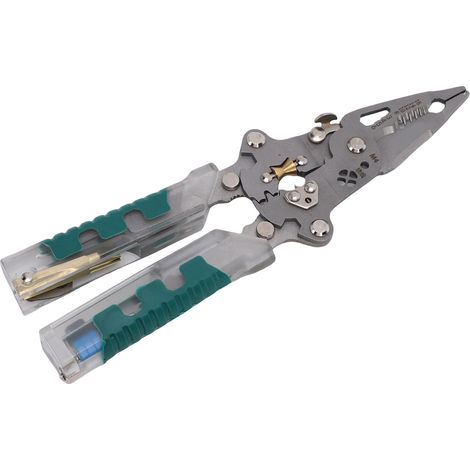 Pince à dénuder pliante de 8.8 pouces, pince électrique, stylet, tournevis avec testeur de tension (1/5)