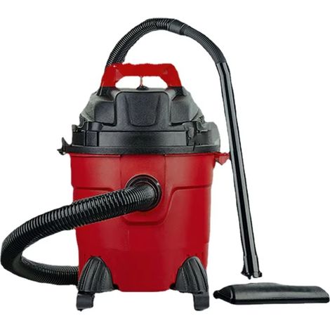 Aspirateur Industriel 1000w Pour Cheminée Avec Double Système De Filtration Sec Humide Avec Réservoir De 15 Litres En Acier Inoxydable, Rouge (1/5)