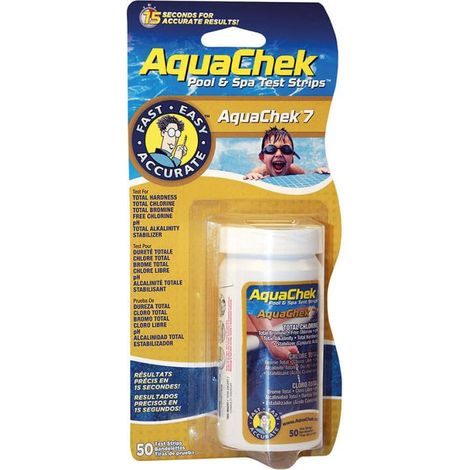 50 tiras reactivas para análisis de agua, 7 funciones - 541752AEU - Aquachek -