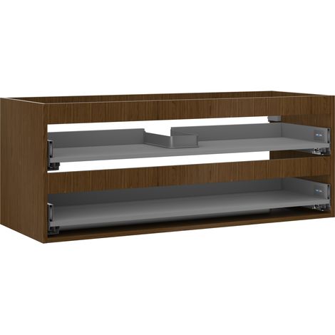 Mexen Box-A cuerpo del mueble bajo lavabo 120 cm, 2 cajones, nogal - 91AX0-1200-470-2-86 (1/5)