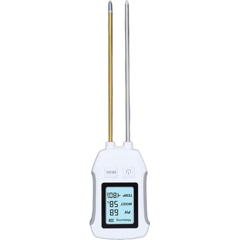 Testeur de sol 3 en 1 pH température humidité précis sondes doubles écran LCD pour plante en pot serre (1/5)