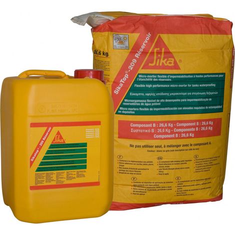 KIT DE 36,1KG DE MICRO-MORTIER SIKATOP-209 RÉSERVOIR GRIS - SIKA - 154561