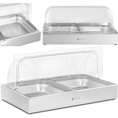 Vetrina buffet - 2x4 L - Royal Catering - 535 x 335 x 250 mm espositore buffet (1/5)