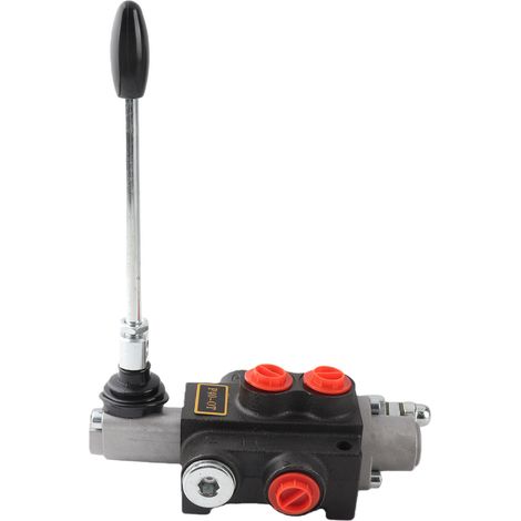 Kit de vanne de régulation de débit hydraulique à 1 tiroir, double effet, avec poignée de commande et barre de décharge réglable – Accessoire pour tracteur (1/5)