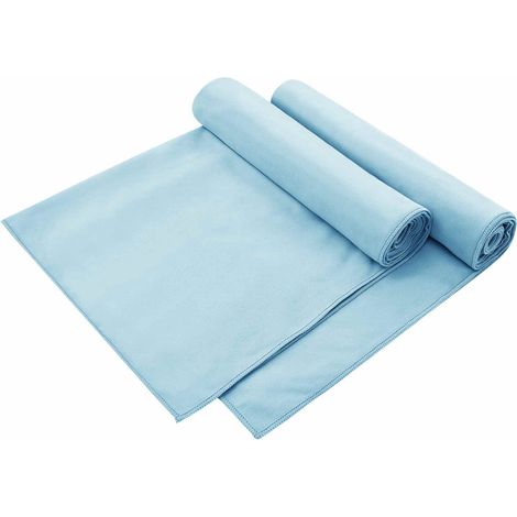 Toallas para Sillas de Exterior 2 pcs Azul 130 x 60 cm vidaXL