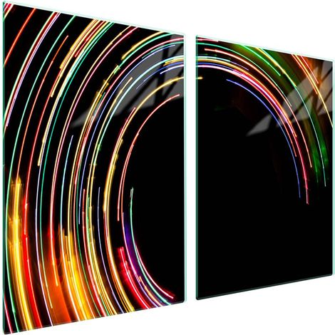 Plaque de protection en verre pour poêle 2x45x52 Couleur (1/5)