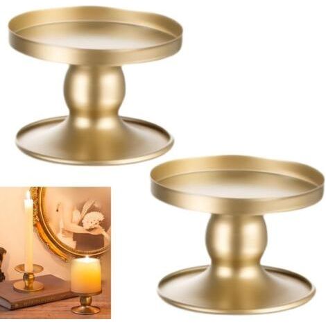 bougeoirs en métal doré pour mariage, dîner aux chandelles, cheminées, centre de table de banquet, décoration d'intérieur (1/4)