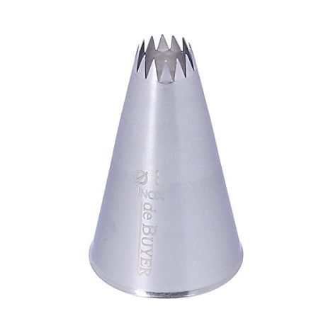 De Buyer acciaio inossidabile Beccuccio foro a stella Petit Four, 2116.08, Diametro mm 8 (1/3)
