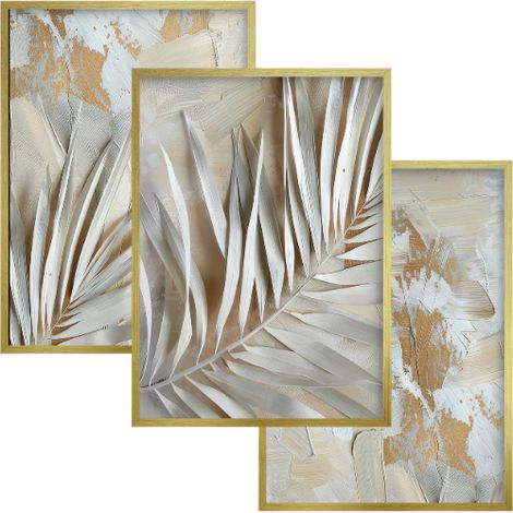 Poster Wandbilder Gold Glamour Wanddeko für Wohnzimmer Schlafzimmer (1/5)