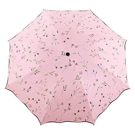 Folding parasol, UV sun protection, compact and lightweight for travel, 8-rib structure. - AquaForge (1/5)