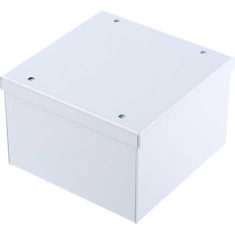 Boîtier d'instrumentation RS PRO en Acier laminé à froid Gris, dim. ext. 120 x 120 x 80mm ( Prix pour Boîte de 1 )
