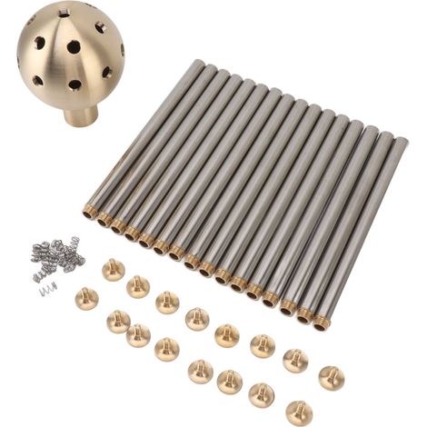 Buse de fontaine G1 pouce laiton inox, tête de jet d'eau pour bassin jardin piscine paysagisme (1/5)