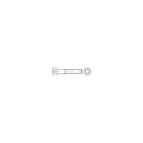 TOOLCRAFT 116684 - VITI A TESTA CILINDRICA M4, 16 MM, A ESAGONO INCASSATO, DIN 912, IN ACCIAIO GALVANIZZATO, 100 PEZZI