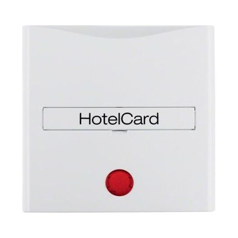 Berker Hotelcard-Schaltaufsatz polar blanco brillante interruptor