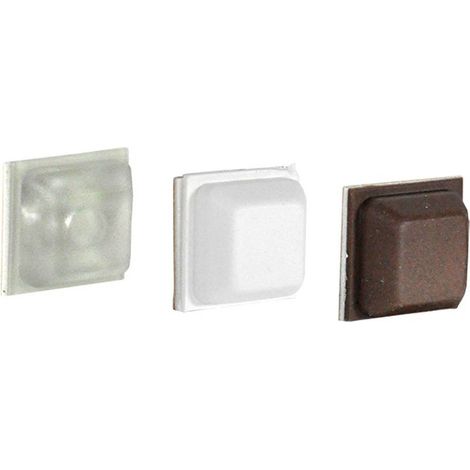 PARACOLPI mm 13 x 13 x 6 - pz 12 trasparenti