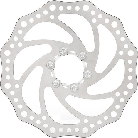 Disque de frein à disque vélo acier allié 160mm moyeux filetés rotor bride adaptateur accessoires (1/5)