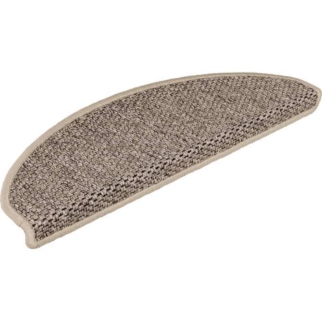 Maison Exclusive - Tappeti Adesivi Scale Aspetto Sisal 30 pz 65x21x4cm Beige Scuro